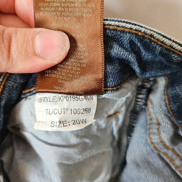 Kut From the Kloth Amy Ankle Straight Leg Raw Hem Size 20W - Picture 5 of 12